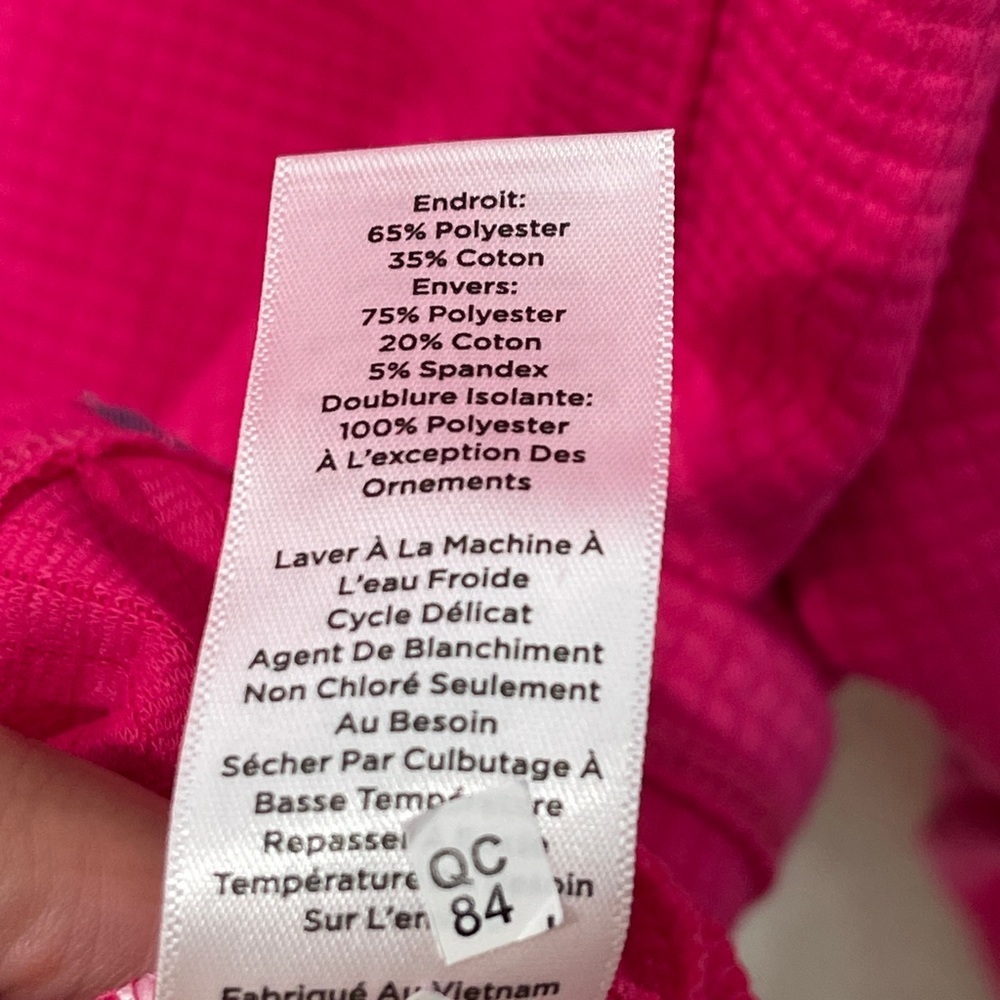Talbots Plus Fuchsia Pink Mock neck Pullover Knit Sweater Shoulder Button Detail - Picture 5 of 11